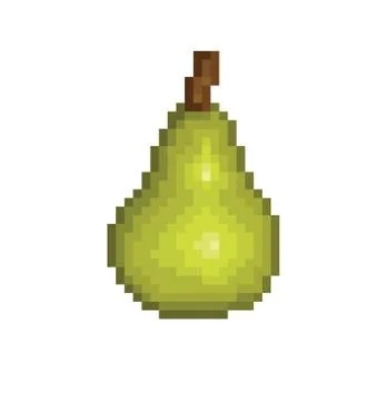 Pear pixel Icon, in the vector Stock Illustration