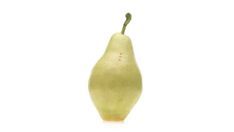 Pear rotating isolated on white background. Stock Footage 166219916
