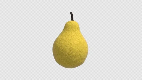 Pear Rotating on a Transparent Backgroun... | Stock Video | Pond5