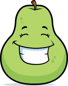 Pear Smiling Stock Illustration