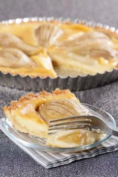 Pear tart Stock Photos