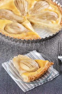 Pear tart Stock Photos