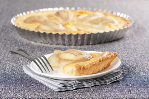 Pear tart Stock Photos