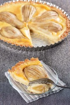Pear tart Stock Photos