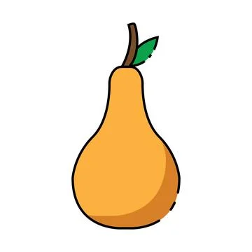 Pear thanksgiving icon vector Stock Illustration