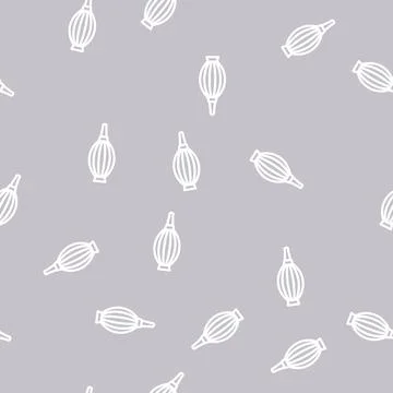 Pear tool line vector seamless pattern Illustrazione stock