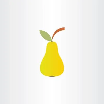 Pear vector icon design Stock-Illustration