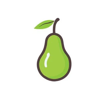 Pear vector icon stock vector Pear Line Icon, Fruit and Diet, Vector Graphic Stock Illustration
