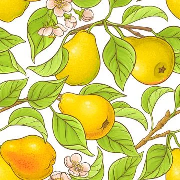 Pear vector pattern Illustrazione stock