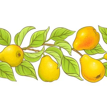 Pear vector pattern Stock Illustration