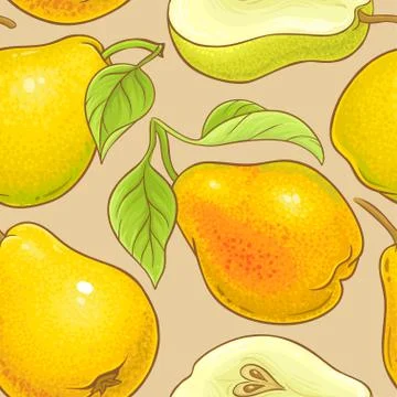 Pear vector pattern Stock-Illustration