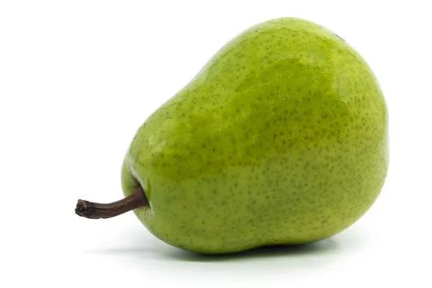 Pear on a white background close-up. Fruit isolate Stock Photos