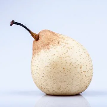 Pear on a white background closeup Stock Photos
