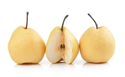 Pear on white background Stock Photos