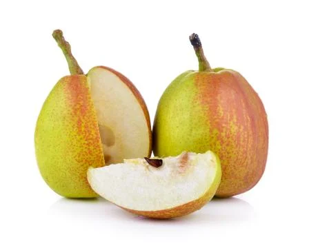 Pear on white background Stock Photos
