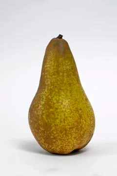 A pear on white ground Stock Photos