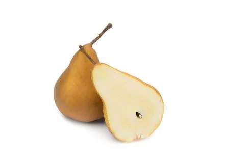 Pear on white Stock Photos