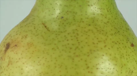 Pear On A White Surface, Fruit, Dessert, Delicious, Bio, Organic, Zoom Out Stock Footage 40616506