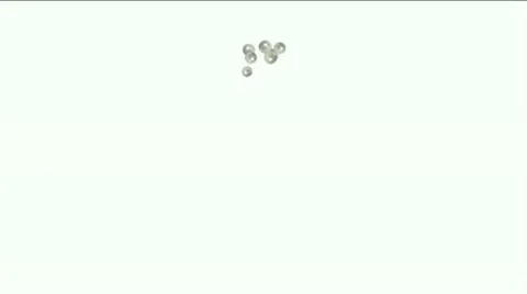 Pearl ball eggs,droplets liquid,bubble blister,Gems diamonds jewelry crystal. Stock Footage