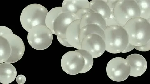 Pearl ball eggs,droplets liquid,bubble blister,Gems diamonds jewelry crystal. Stock Footage