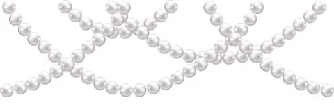 Pearl decoration Stock Illustration