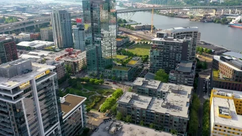 Pearl District Downtown Portland Oregon Decent Stock Footage 158183853