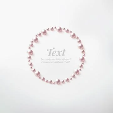 Pearl frame vector Stock Illustration