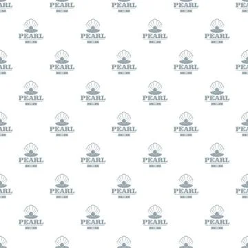 Pearl gem pattern vector seamless イラスト素材
