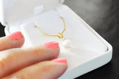 Pearl gift Stock Photos