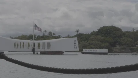 Pearl Harbor Memorial 4k Stock Footage