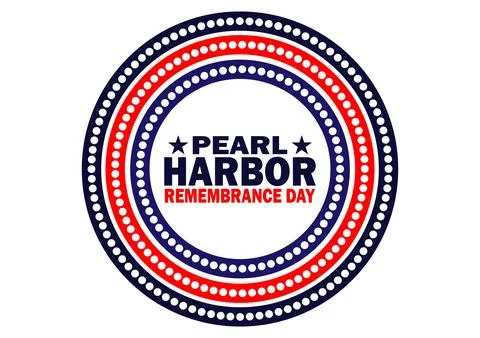 Pearl Harbor Remembrance day Vector illustration Stockillustratie
