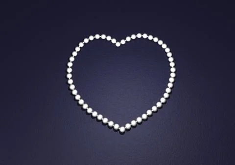 Pearl heart Stock Illustration