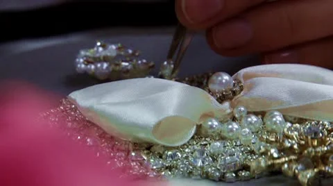 Pearl jewelry Stock Footage
