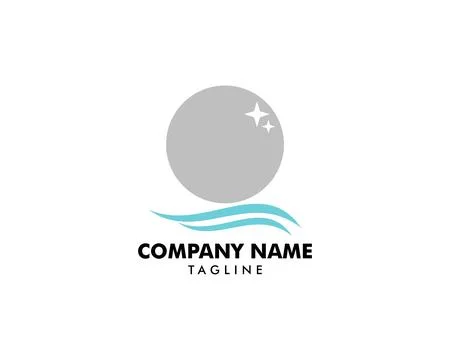 Pearl Logo Template Vector Icon Illustration Design Stock Illustration