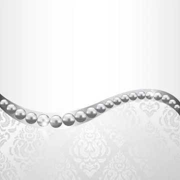 Pearl necklace Stock Illustration