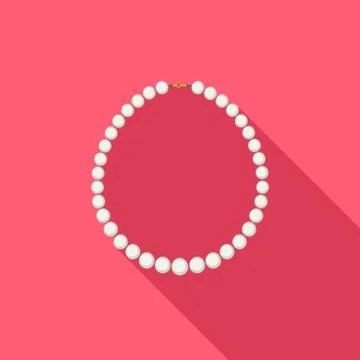 Pearl Necklace Stock Illustration