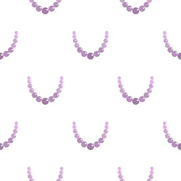 Pearl necklace pattern seamless 스톡 일러스트