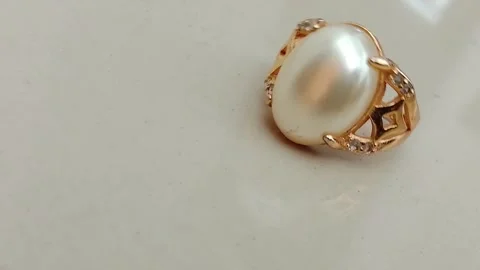 Pearl ring Stock Footage 310297837