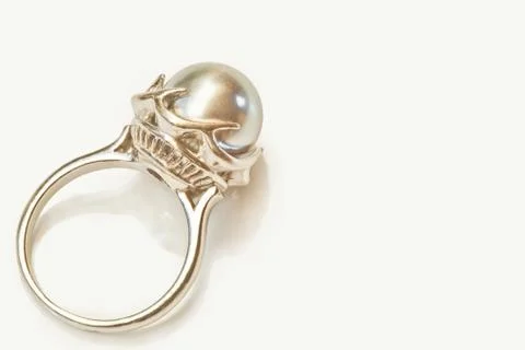 Pearl ring Stock Photos