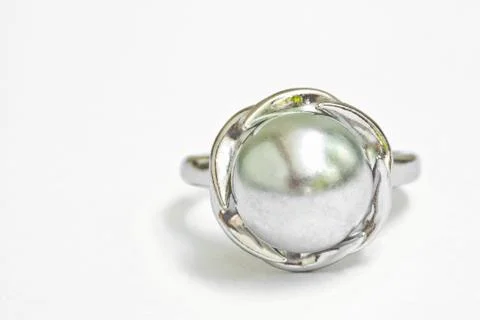 Pearl ring Stock Photos