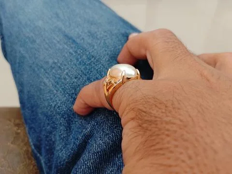 Pearl ring Stock Photos