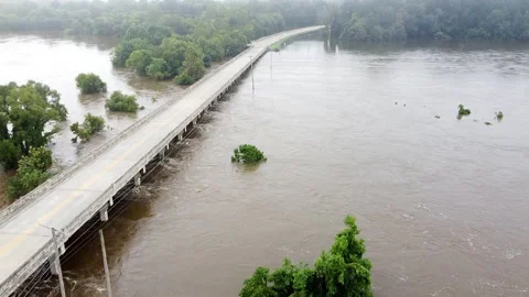 Pearl River Flooding 2022 Stock Footage 205899397