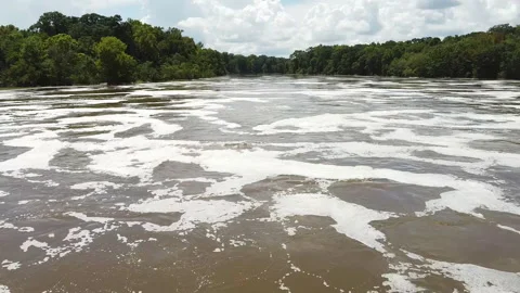 Pearl River Flooding Stock Footage 206089688