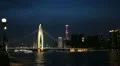 Pearl River, International Finance Center, IFC, Liede Bridge, Guangzhou, China HD Footage