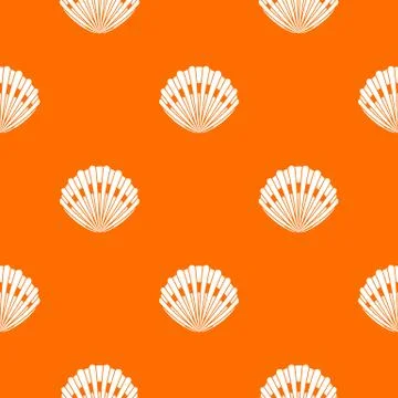 Pearl shell pattern seamless Stock Illustration