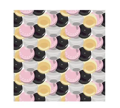 Pearl. Simple seamless pattern. Vector . Stock Illustration