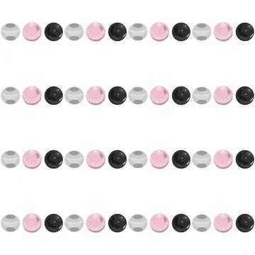 Pearl. Simple seamless pattern. Vector . Stock Illustration