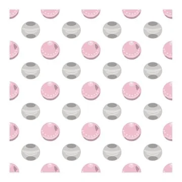 Pearl. Simple seamless pattern. Vector . Stock Illustration