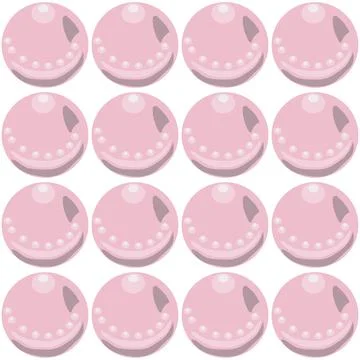 Pearl. Simple seamless pattern. Vector . Stock Illustration