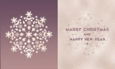 Pearl Snowflake Illustrazione stock